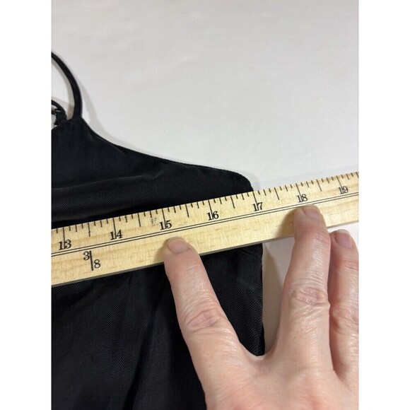 5 a 7 Cinq a Sept Anthropologie Amia Jumpsuit Black XS Spaghetti Straps Pockets - Picture 6 of 16